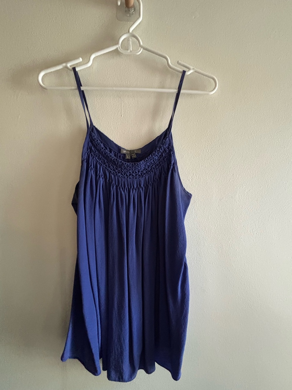 Vince cobalt silk top